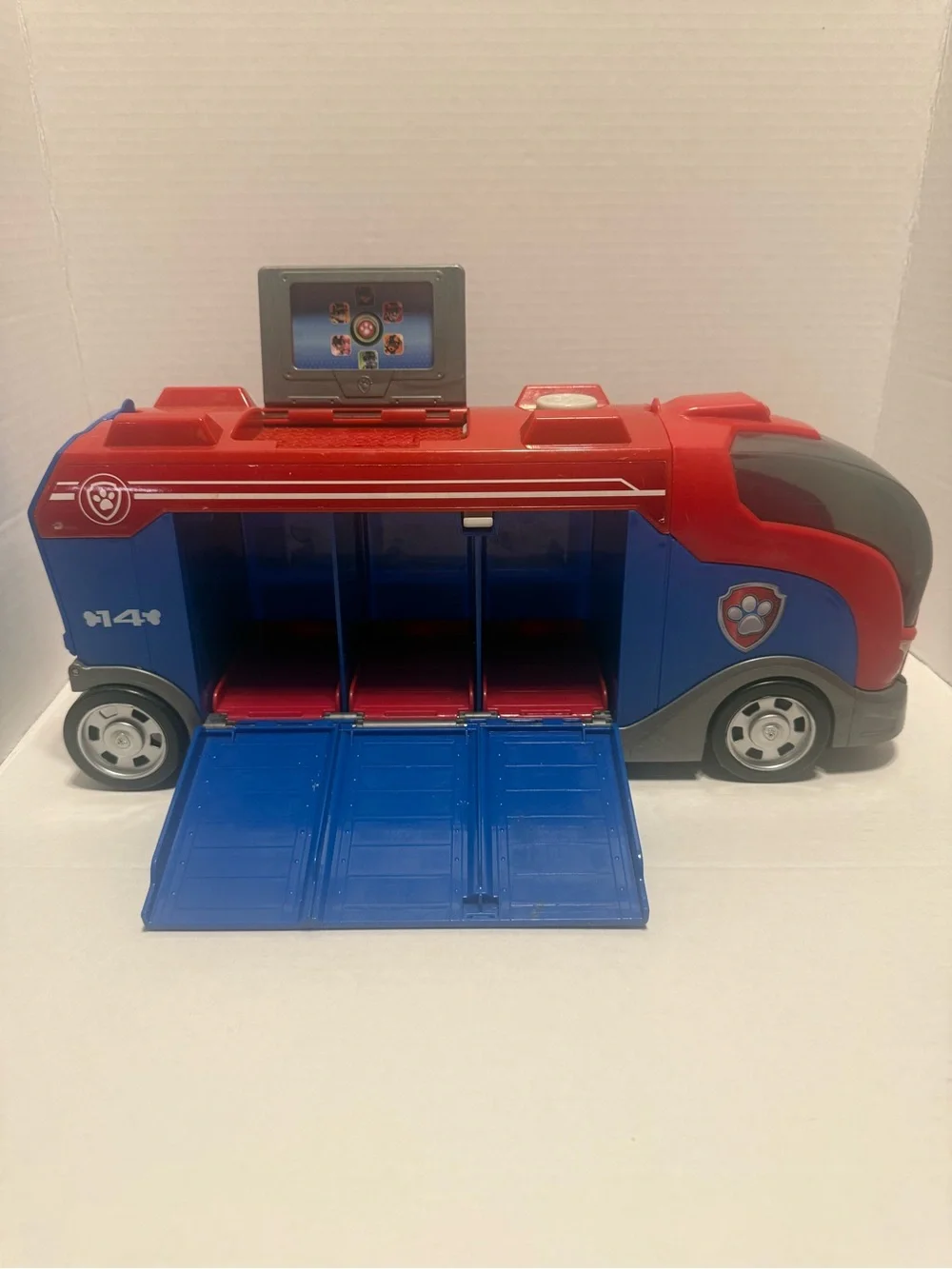 Paw Patrol Red and Blue Rescue Bus Vehicle Playset